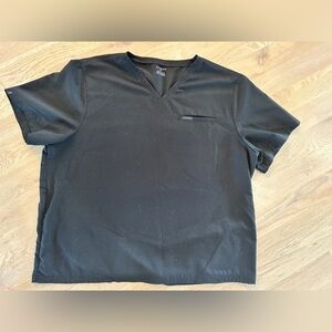 Jaanuu unisex scrub top black size 3x
